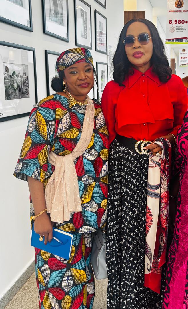 Anna Philemon Dara with another participant at a National Assembly Library Trust Fund event.